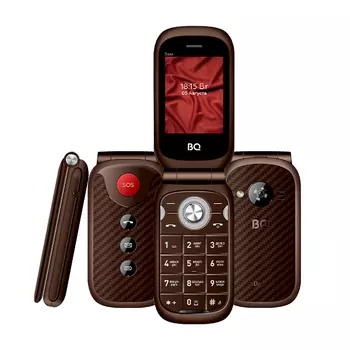 Мобильный телефон BQ 2451 Daze, 2.4", BT, 2-Sim, 1200mAh, коричневый