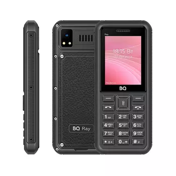 Мобильный телефон BQ 2454 Ray, 2.4" 320x240 TFT, 32Mb RAM, 32Mb, BT, 1xCam, 2-Sim, 1800 мАч, micro-USB, серый