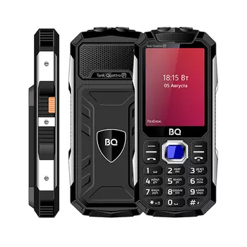 Мобильный телефон BQ 2817 Tank Quattro Power 2.8", 320x240 TN, 32.8Mb RAM, 32.8Mb, BT 1xCam, 4-Sim, 5000mAh, micro-USB, черный
