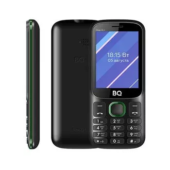 Мобильный телефон BQ 2820 Step XL+, 2.8" TN, 32Mb RAM, 32Mb, 2-Sim, 1000 мА·ч, micro-USB, черный/зеленый