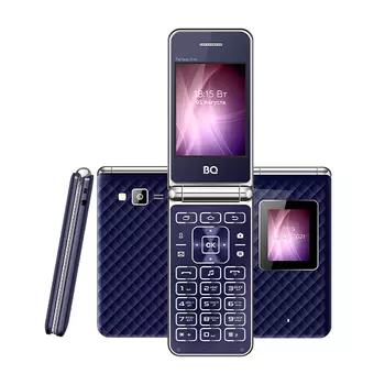 Мобильный телефон BQ 2841 Fantasy Duo, 2.8" 320x240, 32Mb RAM, 32Mb, BT, 1xCam, 2-Sim, 800mAh, micro-USB, темно-cиний