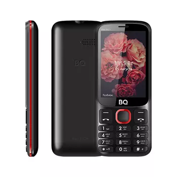 Мобильный телефон BQ 3590 Step XXL+, 3.5" 480x320 TN, 65.5Mb RAM, 65.5Mb, BT, 2-Sim, 1400mAh, micro-USB, черный/красный