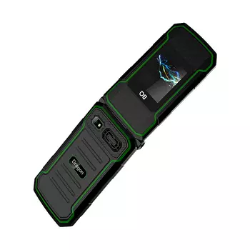 Мобильный телефон BQ BQM-2822 Dragon, 2.8" 320x240 TN, 32Mb RAM, 32Mb, BT, 1xCam, 2-Sim, 2000mAh, micro-USB, черный/зеленый