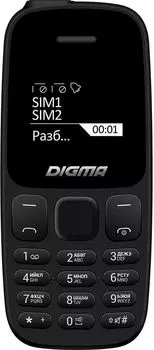 Мобильный телефон DIGMA A106 Linx, 1.44" 68x98 TFT, 2-Sim, 600 мА·ч, micro-USB, черный (LT1065PM)