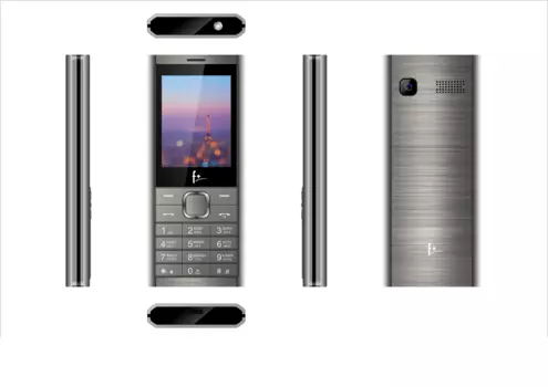 Мобильный телефон F+ B241, 2.4" 320x240 TN, 32Mb RAM, 32Mb, BT, 1xCam, 2-Sim, 2500 мА·ч, micro-USB, темно-серый (B241 Dark Grey)