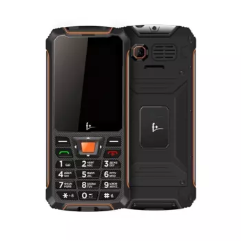 Мобильный телефон Fly F+ R280, 2.8" 320x240 IPS, 32Mb RAM, 32Mb, BT, 1xCam, 2-Sim, 2500 мА·ч, micro-USB, черный/оранжевый
