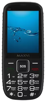 Мобильный телефон Maxvi B9, 2.8" 320x240 TN, SC6531Е, 32Mb RAM, 32Mb, 1xCam, 2-Sim, 2000mAh, micro-USB, черный