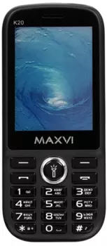 Мобильный телефон MAXVI K20, 2.8" 320x240 TN, 32Mb, BT, 1xCam, 2-Sim, 2500 мА·ч, micro-USB, черный