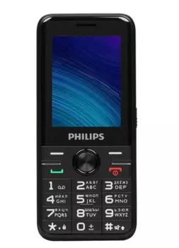 Мобильный телефон Philips Е6500(4G), 2.4" 320x240 TFT, 3G/4G, BT, 1xCam, 2-Sim, 1700 мА·ч, micro-USB, черный (CTE6500BK/00)