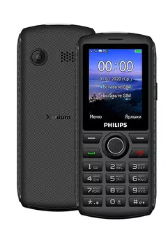 Мобильный телефон Philips Xenium E218, 2.4" 320x240 TN, MediaTek MT6261, 32Mb RAM, 32Mb, BT, 1xCam, 2-Sim, 3000mAh, micro-USB, темно-серый (CTE218DG/00)