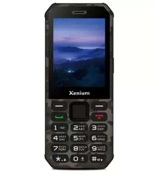 Мобильный телефон Xenium X300, 2.8" 320x240 TN, MediaTek MTK6261D, 32Mb RAM, 32Mb, BT, 1xCam, 2-Sim, 3000 мА·ч, USB Type-C, зеленый (CTX300GC/00)