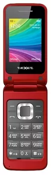 Мобильный телефон Texet TM-204 2.4", 320x240, BT, FM, 2-Sim, 800mAh, красный