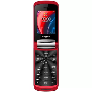 Мобильный телефон teXet TM-317 2.4", 320x240 TN, BT Cam, 2-Sim, 800mAh, красный