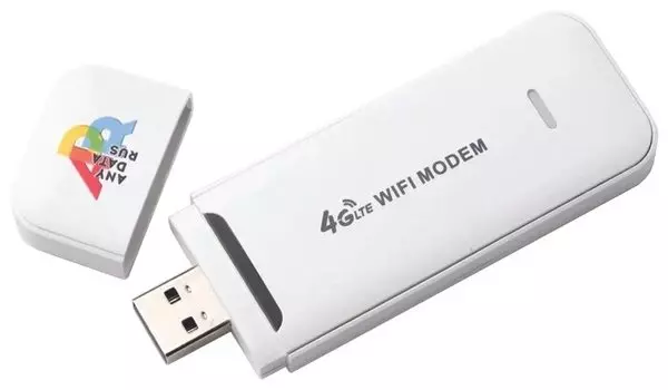 Модем Anydata W150, LTE, Wi-Fi, USB, белый (W0044614)