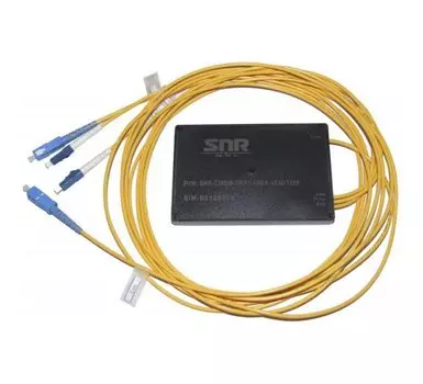 Модуль Add/Drop SNR SNR-CWDM-10GR-OADM1-1530/1550, для ввода-вывода канала в пассивных одноволоконных CWDM сетях, пластик, черный (SNR-CWDM-DRP1-10GR-1530/1550)