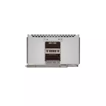 Модуль интерфейсный сетевой Cisco C9500-NM-2Q, 2 x 40GE для Catalyst 9500, серебристый (C9500-NM-2Q)
