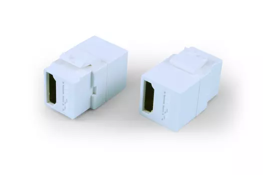 Модуль Keystone Hyperline , HDMI 2.0, 1шт., белый (KJ1-HDMI-AL18-WH)