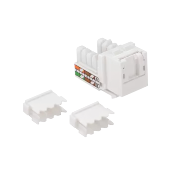 Модуль Keystone Lanmaster 90 градусов, RJ-45 cat.5e, 1шт., белый (LAN-OK45U5E/90P-WH)
