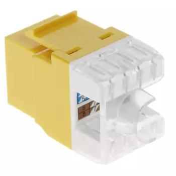 Модуль Keystone Lanmaster LAN-OK45U5E/180P-YL, RJ-45 cat.5e, 1шт., желтый (LAN-OK45U5E/180P-YL)