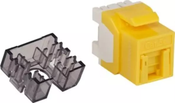 Модуль Keystone Lanmaster LAN-OK45U5E/180R-YL, RJ-45 cat.5e, 1 шт., желтый (LAN-OK45U5E/180R-YL)