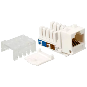 Модуль Keystone Lanmaster, RJ-45 cat.5e, 1шт., белый (LAN-OK45U5E/90N-WH)