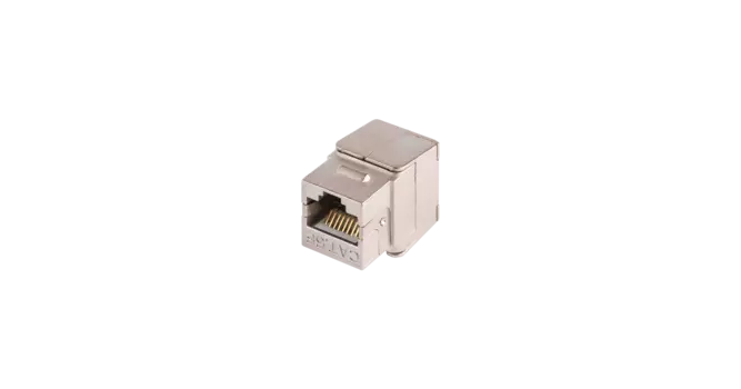 Модуль Keystone NIKOMAX Essential Line 180 градусов, RJ-45(8P8C) cat.5e экранированный, 1шт., металлик (NMC-KJSD2-ET-MT)