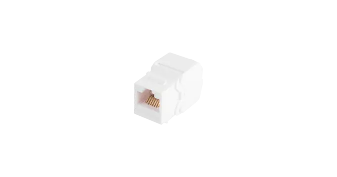 Модуль Keystone NIKOMAX Essential Line самозажимной, RJ-45(8P8C) cat.6, 1шт., белый (NMC-KJUE2-ET-WT)