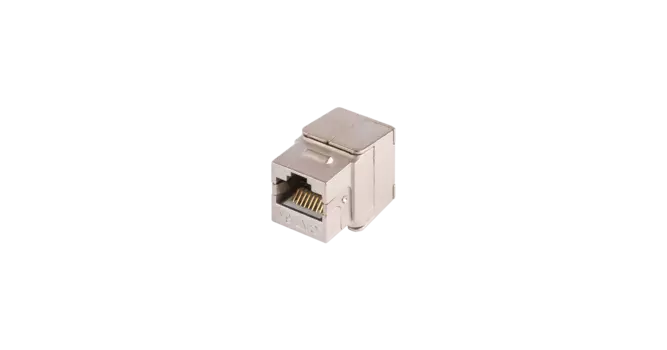 Модуль Keystone NIKOMAX Essential Line самозажимной, RJ-45(8P8C) cat.6a экранированный, 1шт., металлик (NMC-KJSA2-ET-MT)