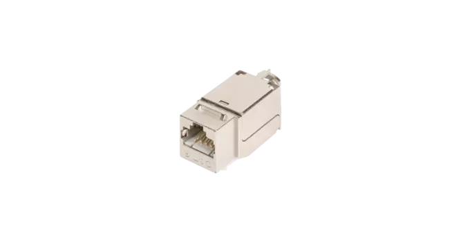 Модуль Keystone NIKOMAX, RJ45/8P8C, 110/KRONE, T568A/B cat.6a экранированный, 1шт., металлик (NMC-KJSA2-FT-MT)