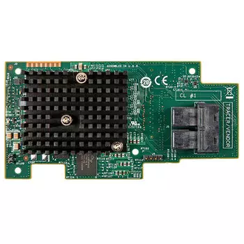 Модуль RAID Intel RMS3CC080, SAS/SATA 12G, 8-port (miniSAS HD), RAID 0/1/5/6/10/50/60, 1Gb, PCI-Ex8 Mezzanine, SGL