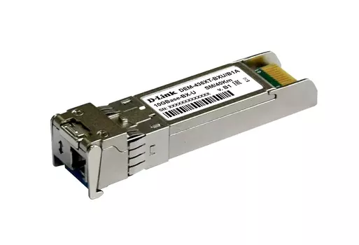 Модуль SFP+ D-Link 436XT-BXU, 40 км, LC, Tx:1270 нм, Rx:1330 нм, 10 Гбит/с, SM, одинарный, WDM (436XT-BXU/40KM/B1A)