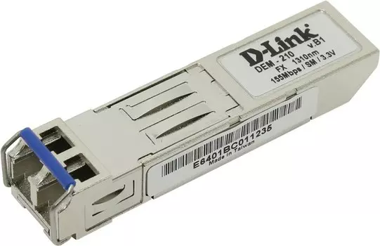 Модуль SFP D-Link DEM-210/10, 15 км, LC, Tx:1310 нм, Rx:1310 нм, 100 Мбит/с, SM, двойной, 10 шт. (DEM-210/10)