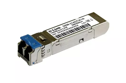 Модуль SFP D-Link DEM-314GT, 50 км, LC, Tx:1550 нм, 1.25 Гбит/с, SM, двойной (314GT/A1A)
