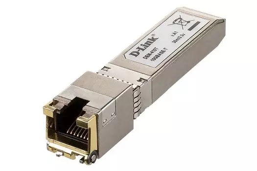 Модуль SFP+ D-Link DEM-410T/A1A, 100м, RJ-45, 10 Гбит/с (DEM-410T/A1A)