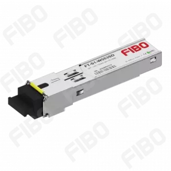Модуль SFP FIBO, 3 км, SC, Tx:1550 нм, Rx:1310 нм, 1.25 Гбит/с, SM, одинарный, DDM (FT-S1-W553SD)