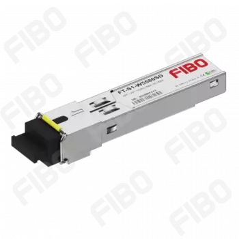 Модуль SFP FIBO, 80 км, SC, Tx:1550 нм, Rx:1490 нм, 1.25 Гбит/с, SM, одинарный, DDM (FT-S1-W5580SD)