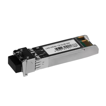 Модуль SFP+ Lanmaster, 20км, LC, Tx:1330 нм, Rx:1270 нм, 10 Гбит/с, SM, WDM, DDM (LAN-WDM+13/12-20-SM)
