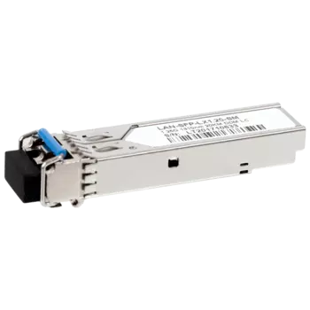 Модуль SFP Lanmaster LAN-SFP-LX1.25-SM, 20 км, LC, Tx:1310 нм, Rx:1310 нм, 1.25 Гбит/с, SM, DDM