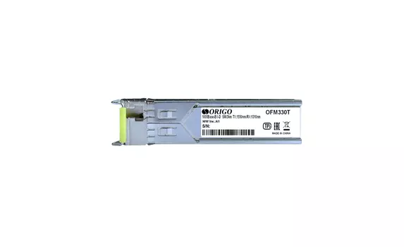 Модуль SFP Origo OFM330T/3KM, 3 км, SC, Tx:1550 нм, Rx:1310 нм, 1.25 Гбит/с, SM, одинарный, WDM, DDM (OFM330T/3KM/A1A)