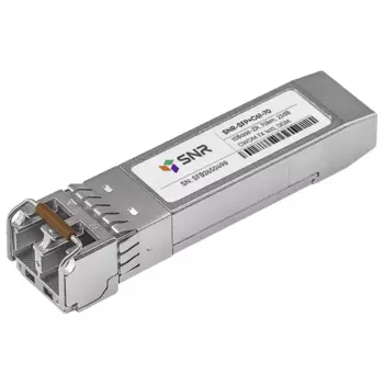 Модуль SFP+ SNR, 70 км, LC, Tx:1610 нм, 10 Гбит/с, SM, двойной (SNR-SFP+C61-70)