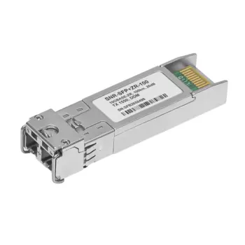 Модуль SFP+ SNR SNR-SFP+ZR-100, 100 км, LC, Tx:1550 нм, Rx:1550 нм, 10 Гбит/с, SM, двойной, DDM (SNR-SFP+ZR-100)