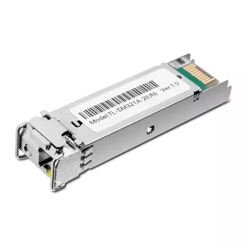 Модуль SFP TP-Link TL-SM321A-2, 2 км, LC, Tx:1550 нм, Rx:1310 нм, 1.25 Гбит/с, SM, одинарный, WDM, DDM (TL-SM321A-2)