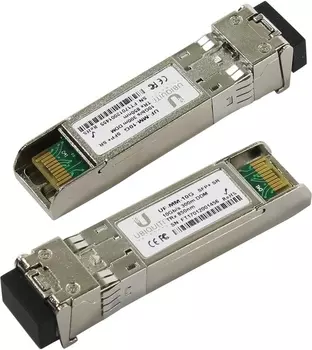 Модуль SFP+ UBIQUITI FiberModule MM-10G, 300m, LC Duplex, Tx:850 нм, Rx:850 нм, 10 Гбит/с, MM, DDM (UF-MM-10G)