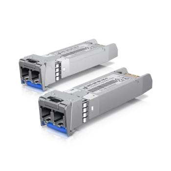 Модуль SFP+ UBIQUITI UACC-OM-SM-10G-D-2, 10 км, LC, Tx:1310 нм, Rx:1310 нм, 10 Гбит/с, SM, двойной, 2 шт. (UACC-OM-SM-10G-D-2)