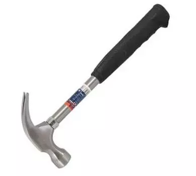 Молоток-гвоздодер столярный, рукоять металл обрезиненная, боек сталь 560г, PARK HAM56CL (354110)
