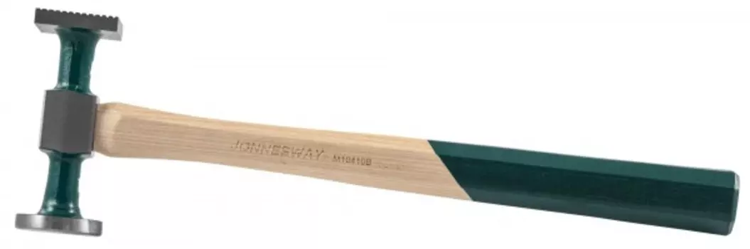 Молоток рихтовочная тупоносая слесарная, рукоять дерево, боек сталь, Jonnesway - M10410B (049191)