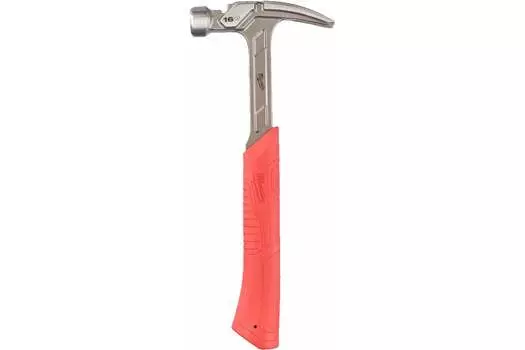 Молоток с прямым гвоздодером, рукоять двухкомпонентная, боек сталь 450 г, Milwaukee (4932478653)
