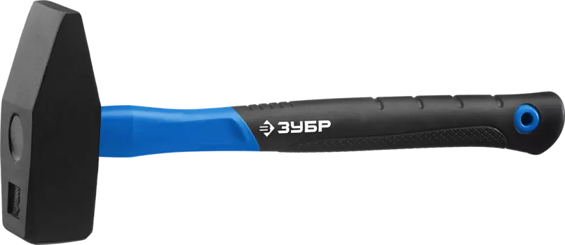 Молоток слесарный, рукоять фиберглассовая двухкомпонентная, боек сталь 2 кг, ЗУБР Профессионал 20020-20 (20020-20)