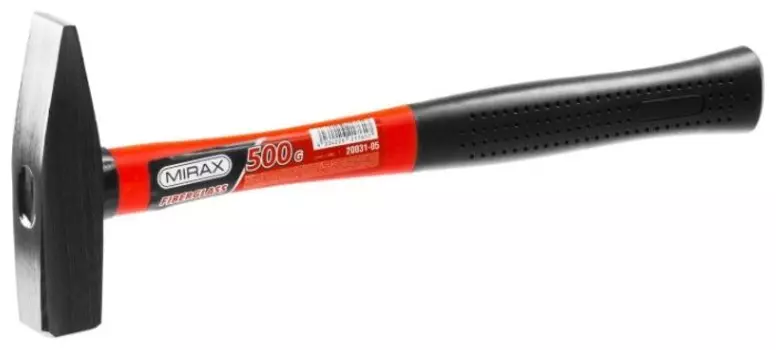 Молоток слесарный, рукоять стекловолокно (фиберглас), боек сталь 500 г, MIRAX 20031-05 (20031-05)
