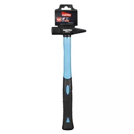 Молоток слесарный, рукоять с фиберглассовой рукояткой обрезиненная, боек сталь 300гр, Smartbuy SBT-GH-300